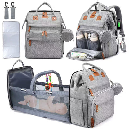 Changing Backpack with Fold-Out Baby Bed, photo 6 of 11