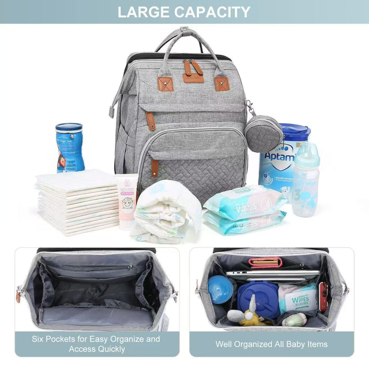 Changing Backpack with Fold-Out Baby Bed, photo 4 of 11