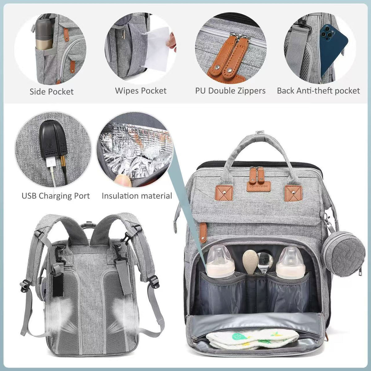 Changing Backpack with Fold-Out Baby Bed, photo 2 of 11