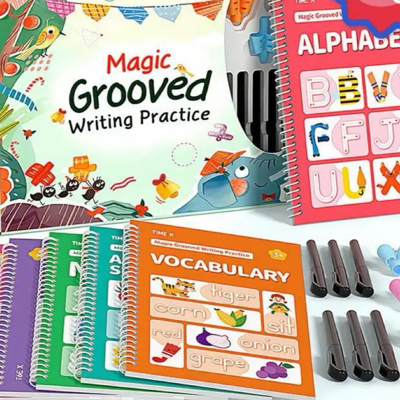 Handwriting Practice Set with Pen Grip
