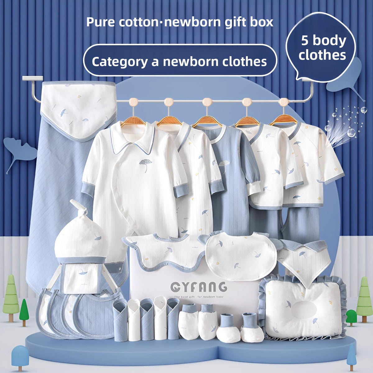 Newborn Cotton Clothing Gift Set, photo 3 of 32